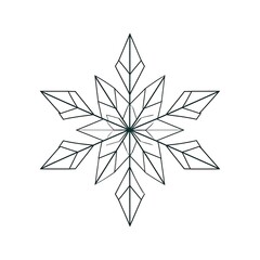 Obraz premium Abstract snowflake design (1)
