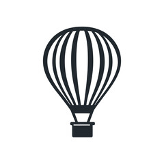 Obraz premium Hot air balloon icon isolated on white background design illustration