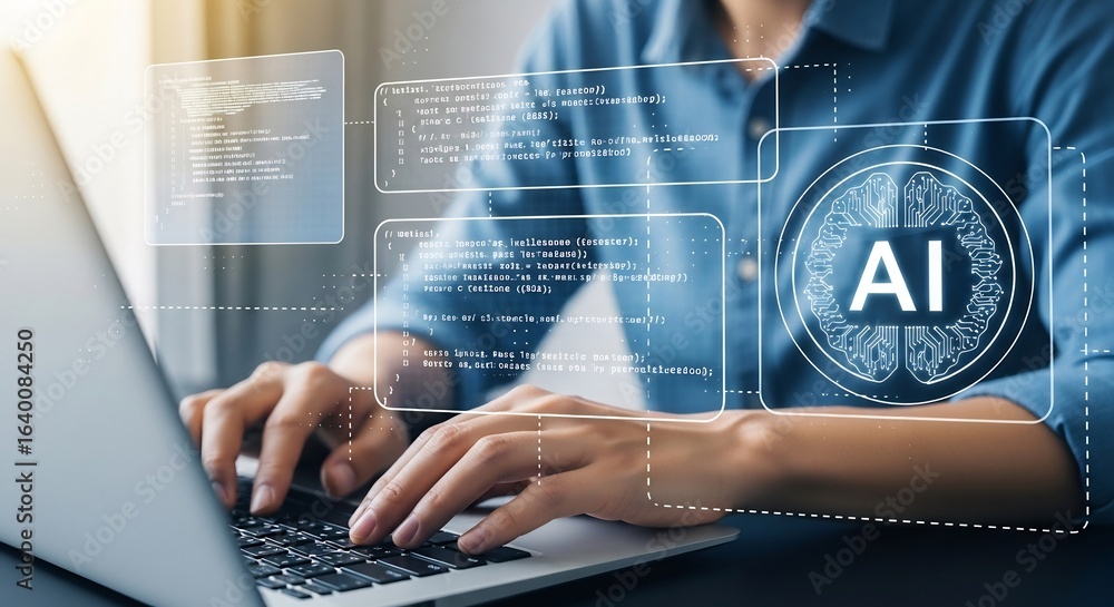 Poster ai development shaping the future with artificial intelligence