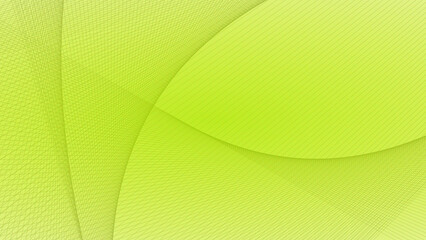 Abstract light green background with curved shapes and grid pattern