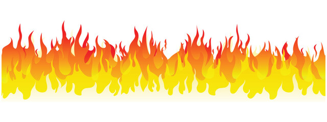 Cartoon campfire. Fire flames, bright fireball, heat wildfire and red hot bonfire campfire, red fiery flames isolated vector illustration set. Animated form and square, fireball and flame