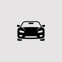 car front view icon, vehicle silhouette, automobile vector, modern car design, sports car front icon, car graphic symbol, auto silhouette vector, car front illustration, vehicle flat icon, transportat