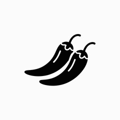 Two Chili Peppers Black Silhouette Icon Vector
chili, pepper, silhouette, icon, black, vector, spicy, hot, food, vegetable, spice, cuisine, mexican, jalapeno, habanero, capsicum, scoville, heat, fire,