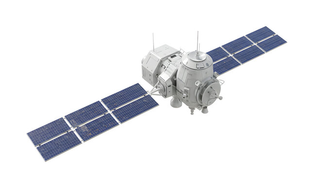 Discover the future with a detailed, modern satellite featuring expansive solar panels for ultimate space exploration.