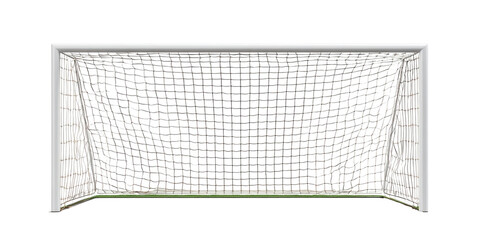 Soccer goal with a net