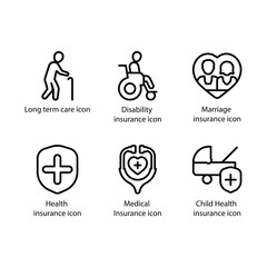 Girl kid, Boy Kid, lifebuoy protection, Insurance maturity time, Fire Insurance, Pension insurance, icon