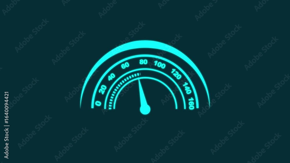 Aufkleber a colorful speed meter animation on the background clean modern speedometer animation, flat style sp