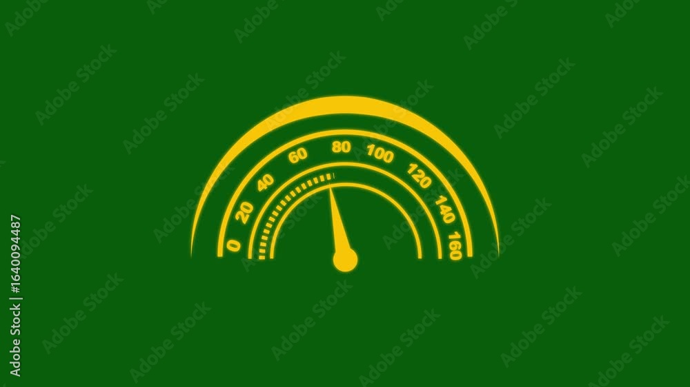 Aufkleber a colorful speed meter animation on the background clean modern speedometer animation, flat style sp