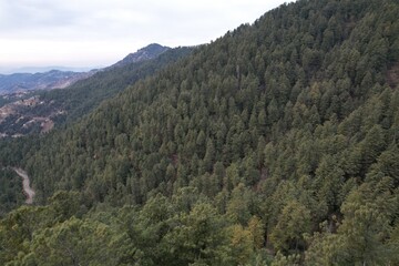 View from the top of the mountains.