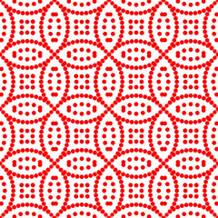 Seamless pattern. Circles ornament. Ethnic background. Dots wallpaper. Mosaics motif. Geometrical backdrop. Circle shapes digital paper. Embroidery figures web designing. Textile print. Vector art