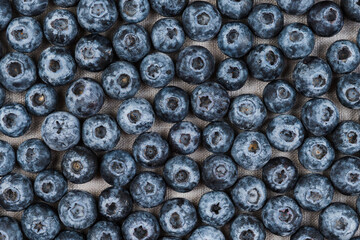 Ripe blueberries. Background and textures.