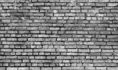 Surface of an old brick wall