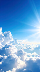 Cloudscape high angle view