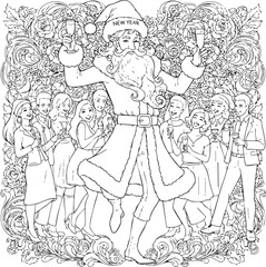 christmas, christmas tree, pattern, flower, vector, floral, design, seamless, vintage, illustration, ornament, decoration, art, wallpaper, nature, decor, texture, element, flowers, mandala, leaf, retr