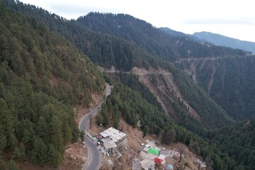 View from the top of the mountains.