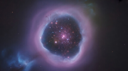 Fototapeta premium Celestial Majesty A Cosmic Symphony of Star Birth and Nebular Glow a Breathtaking Tapestry of Light and Color