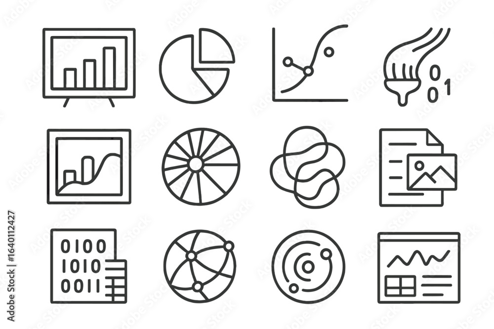 Aufkleber orb interactive symbol icon generative vector icons layer brush data artwork visualization