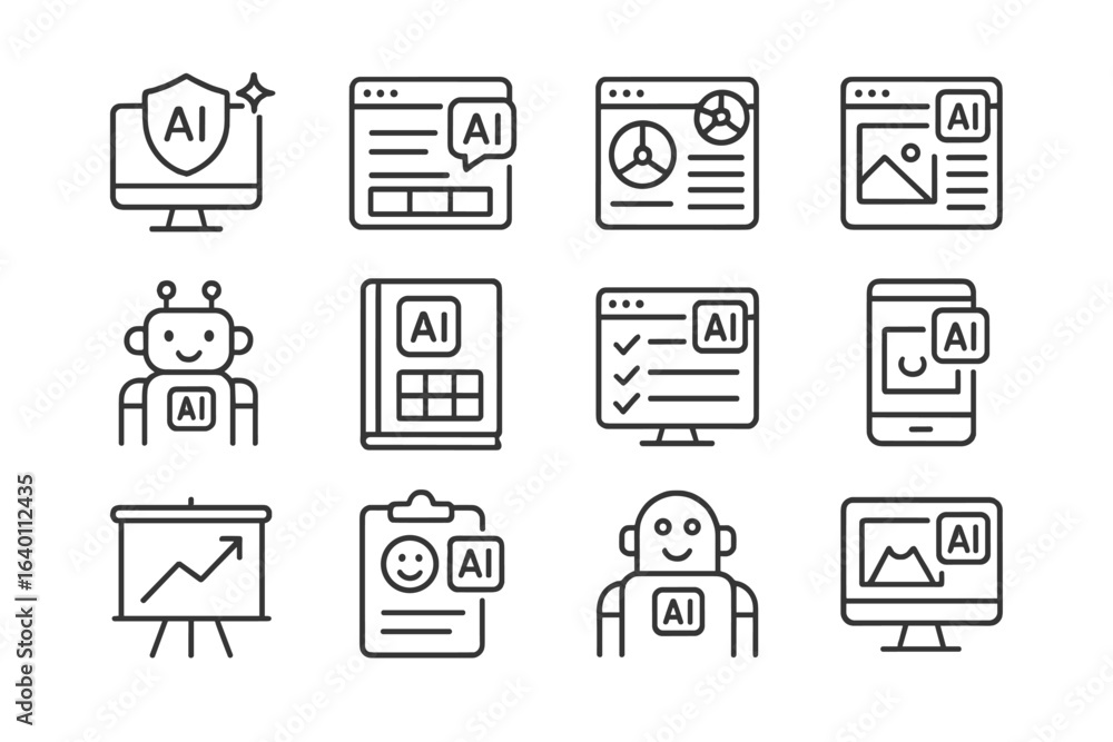 Aufkleber vector ai generator content predictor color branding assistant icons tool brand icon