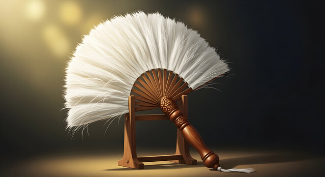 White Chamar a ceremonial fan used in hindu and sikh temples