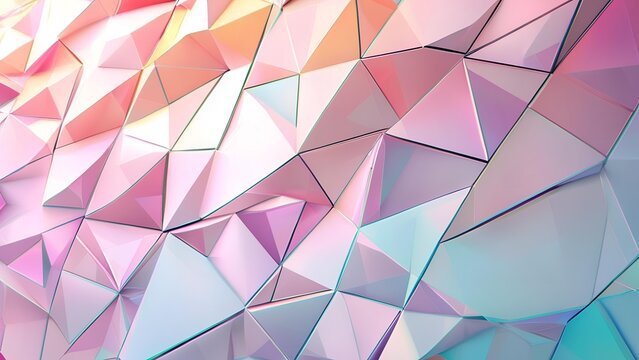 Abstract geometric polygon style background with beautiful pattern mosaic