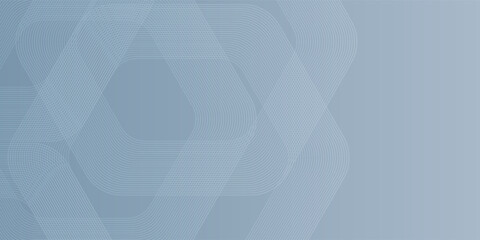 Abstract hexagon lines on gray background. Geometric stripe line art design for poster. vector illustration.