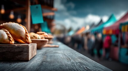 Assorted calzones on a plate  delicious italian cuisine