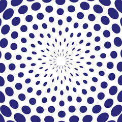 New blue dot creative halftone pattern design.