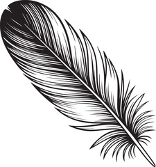 Obraz premium realistic bird feather vector for creative design projects bohemian style artwork or fashion motif