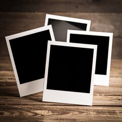 Vintage-style instant photo holders where you can insert your images and messages.