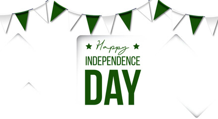 Azadi Sale Independence Day, green and white Pakistan Day