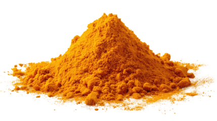 Bright orange spice pile