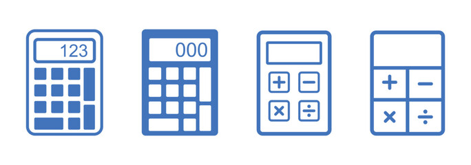 calculator with money icon. calculator glyph icon. calculator icon Vector illustration in black. Set of calculator icons. Vector eps 10