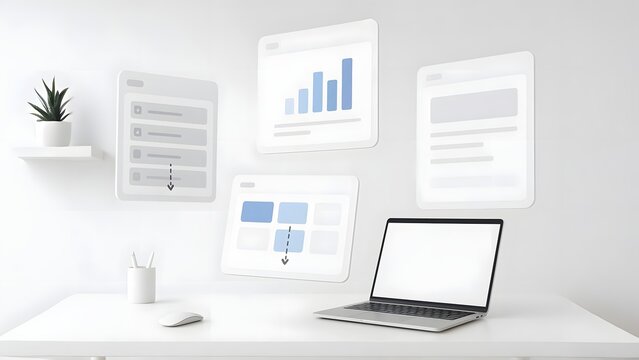 Floating UI Panels with Drag-and-Drop Workspace Elements