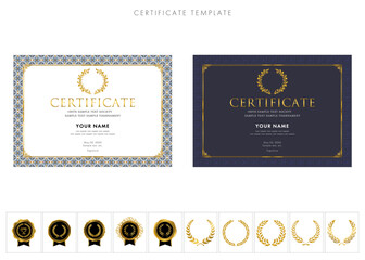 賞状２３５（横）certificate award 表彰状 celebration
