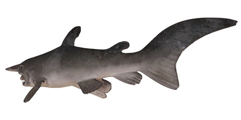 Realistic depiction of a prehistoric fish