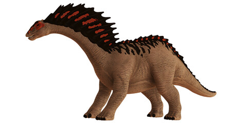 Realistic dinosaur figurine with vibrant spines. © Ilie