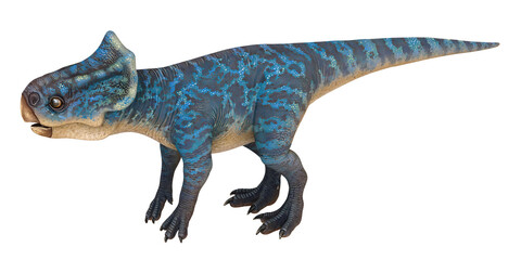 Colorful prehistoric dinosaur illustration