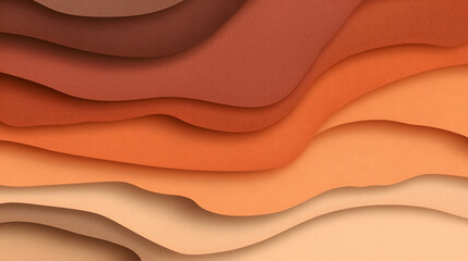 Abstract Waves in Warm Tones