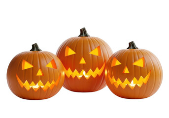 halloween pumpkin isolated on white