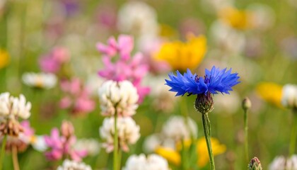 Obraz premium Colorful wildflower meadow scene