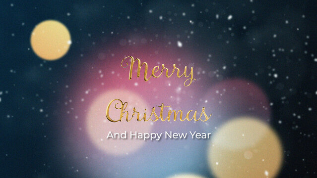 Elegant Christmas Lights Animated Title &ndash; Wide Festive Design