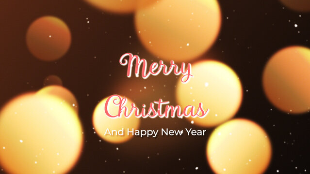 Festive Christmas Celebration Animated Title &ndash; Wide Format