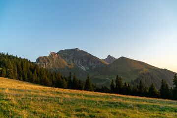 Golden Hour in the Gantrisch Mountains