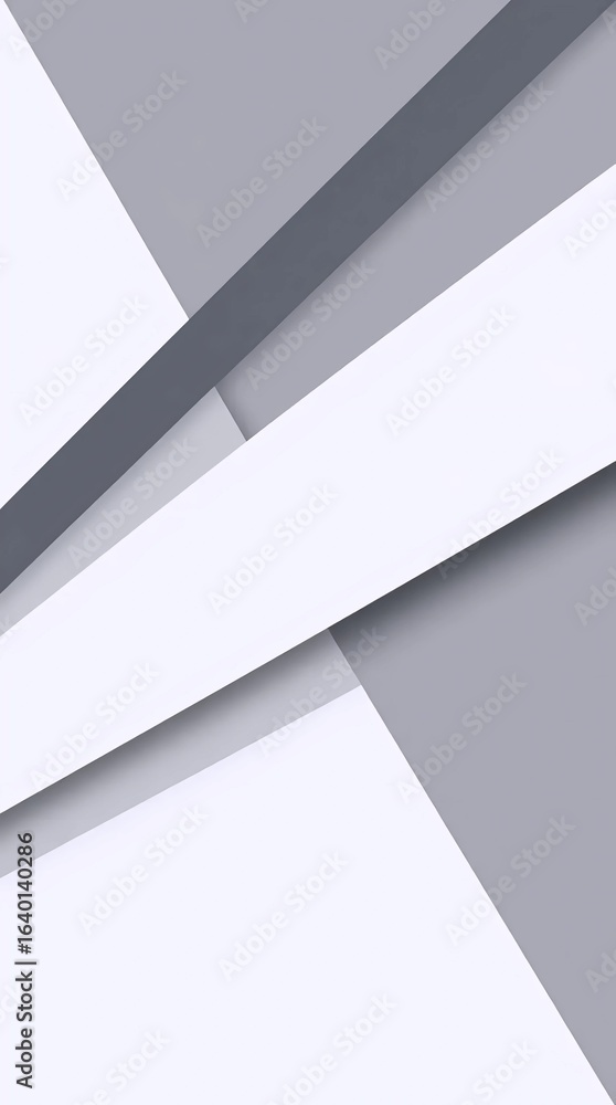 Poster white and grey overlapping layered abstract background with paper cut style