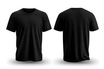 Fototapeta premium Realistic t shirt mockup with front and back views 