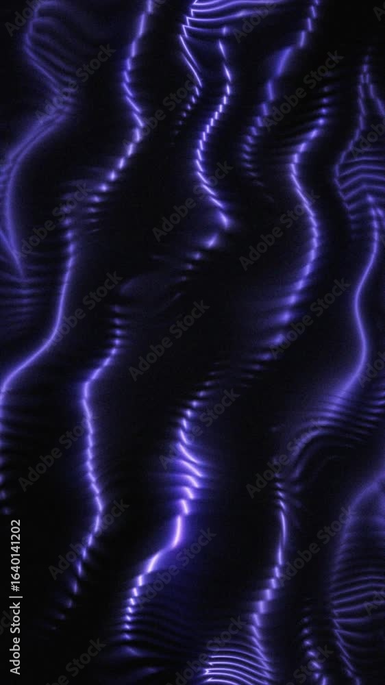 Poster dynamic waves of purple and blue light create an enchanting abstract background full of motion.
