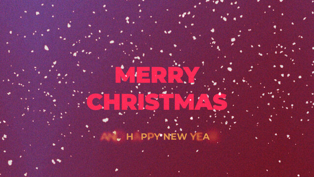 Glowing Christmas Lights Animated Title &ndash; Wide Festive Design