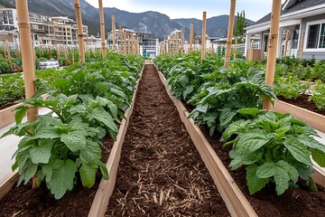 Closeup tomato plant with fruits high resolution picture