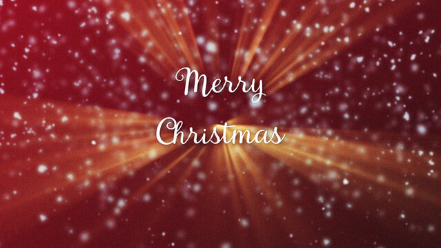 Christmas Light Outline Animated Title &ndash; Wide Festive Format