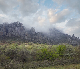 Rocky mountain (Demerdzhi Mount, Crimea, Ukraine)